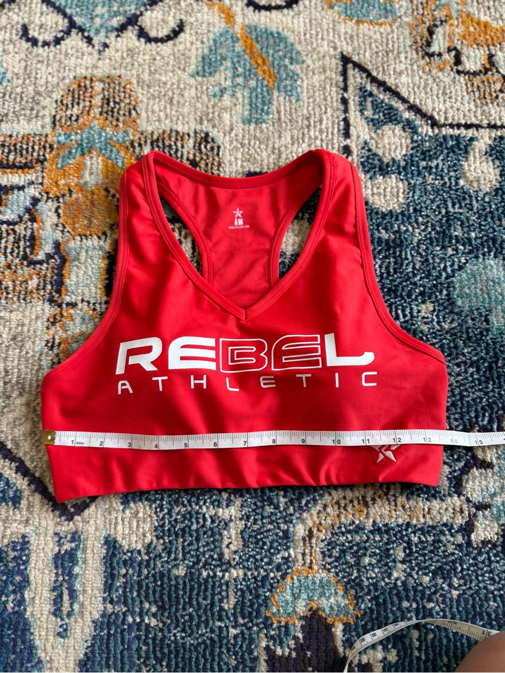 Rebel Athletic Women's Red Supportive Sports Bra